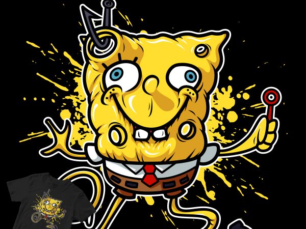 Spongebob sqarepants t-shirt design for commercial use