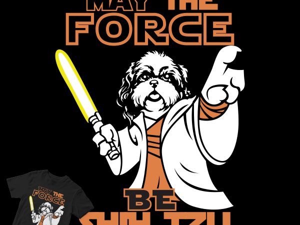 Shih tzu dog starwars t shirt design to buy