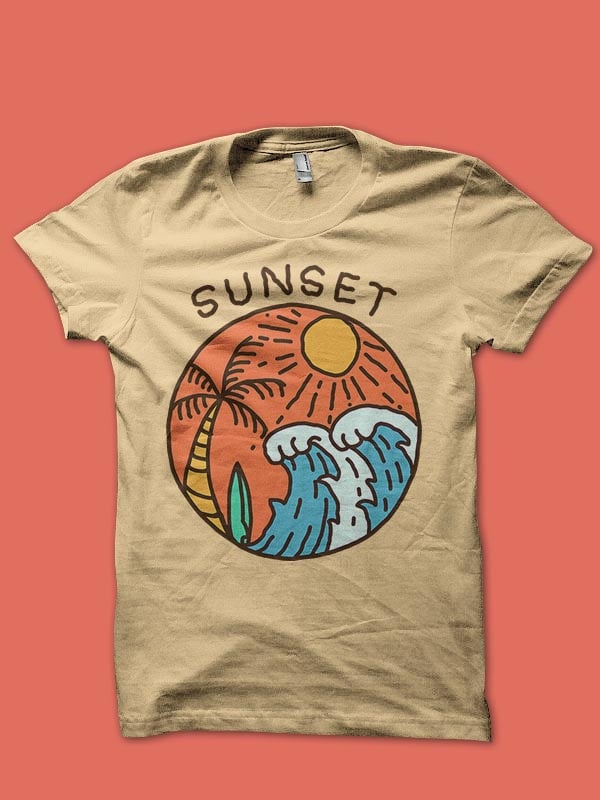 summer time tshirt design