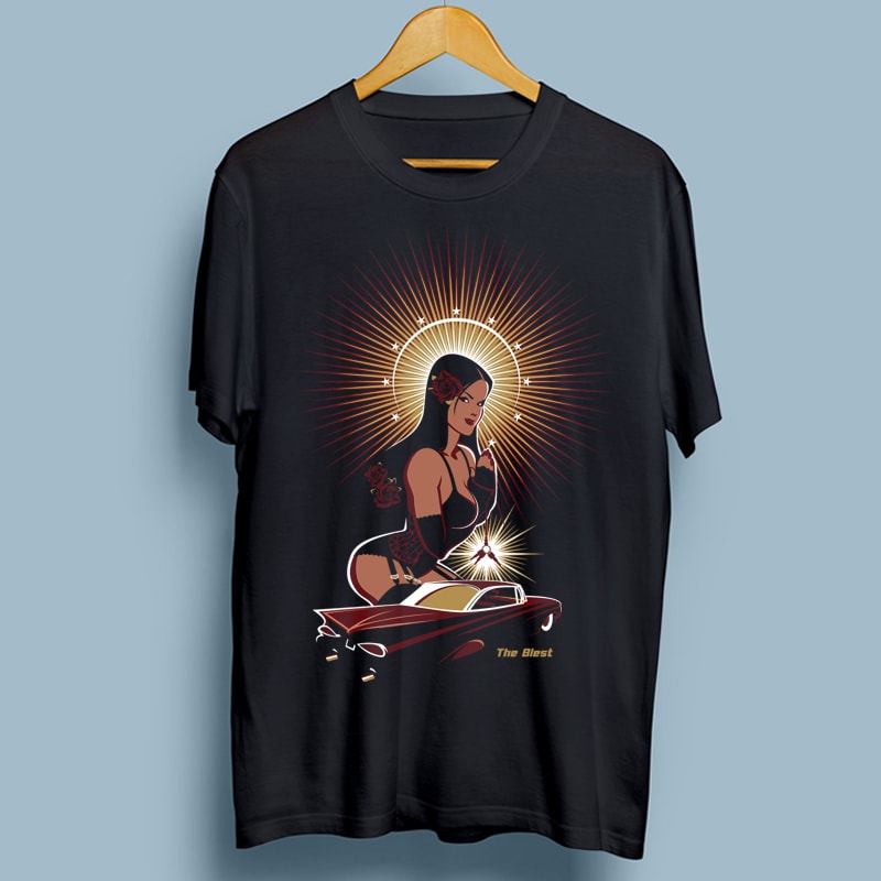 THE BLEST t-shirt design for commercial use