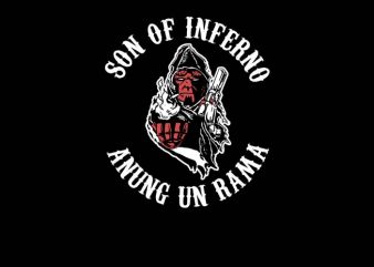 Son of Inferno design for t shirt