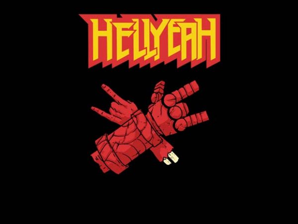 Hellyeah t-shirt design png