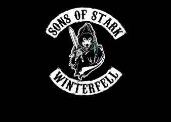 Sons of Stark graphic t-shirt design