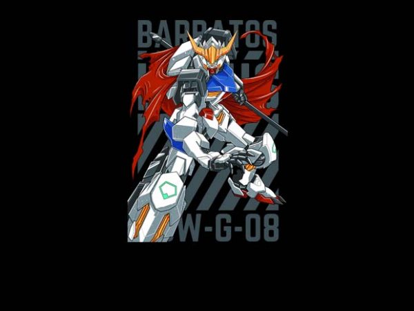 Gundam barbatos design for t shirt