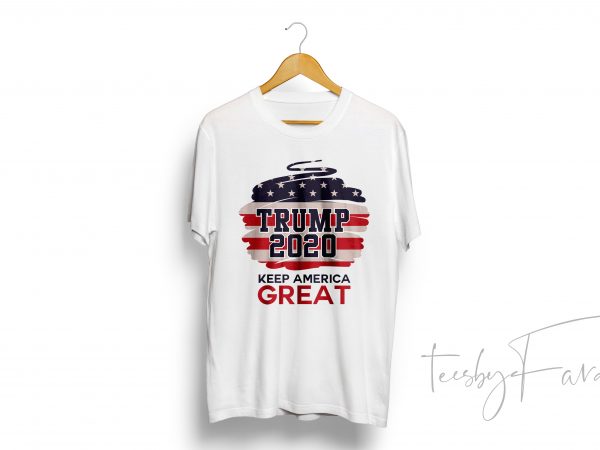 Trump 2020 keep america great shirt design png