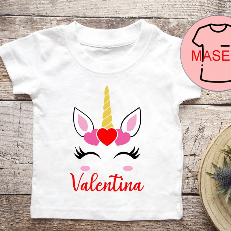 Valentines Unicorn SVG, Valentine's svg, Girl's Valentine Download, Monogram SVG, EPS png, dxf, Toddler Valentine's Design, Baby Valentines digital download buy t shirt design for
