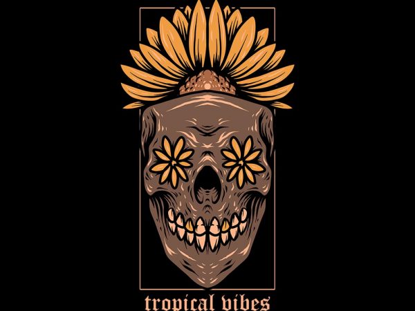 Tropical vibes tshirt design