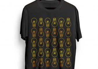 vintage-bulb-party- t shirt design to buy