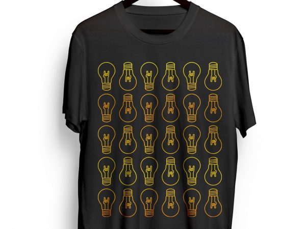 Vintage-bulb-party- t shirt design to buy