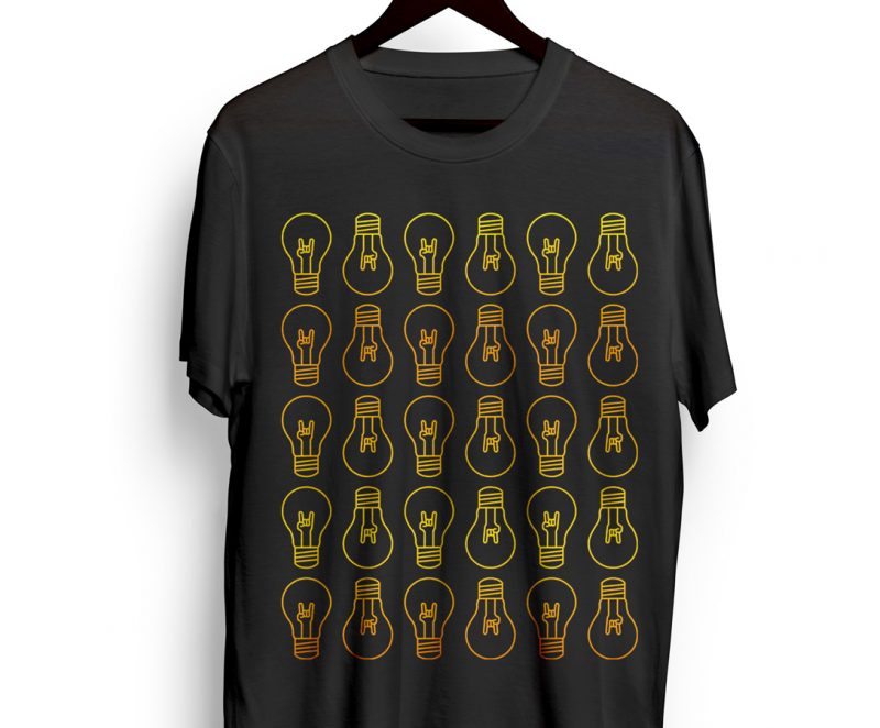vintage-bulb-party- t shirt design to buy