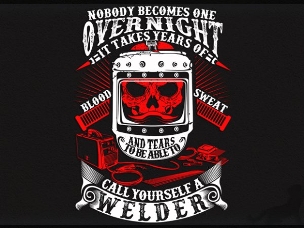 Welder graphic t-shirt design