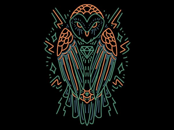 Wise owl tshirt design