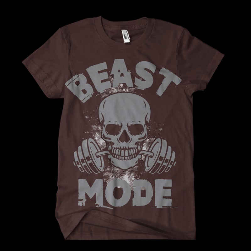 beast mode skull buy t shirt design artwork