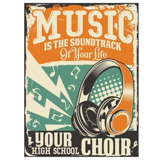 Music is Soundtrack Of Your Life t-shirt design for commercial use ...