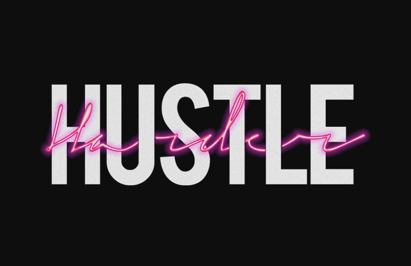 hustle harder with 80s noise shirt design png commercial use t-shirt design