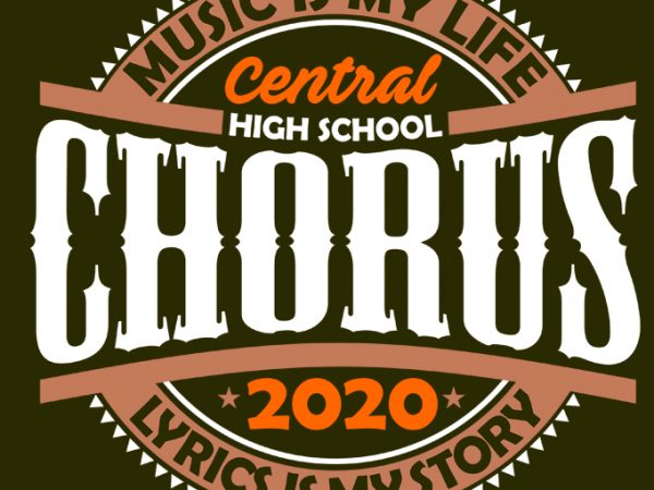 Chorus 2020 ready made tshirt design