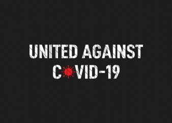 United against covid-19 t shirt design for sale
