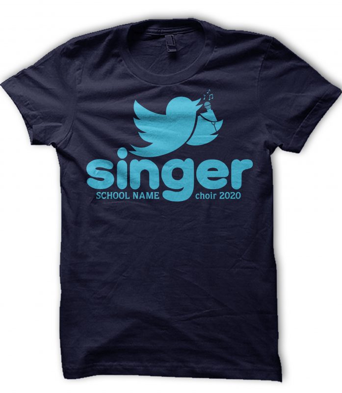 SINGER print ready t shirt design