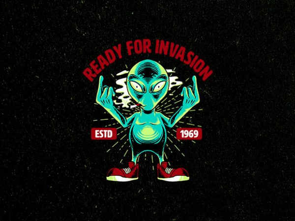 Cool invasion t-shirt design for sale Cool invasion t-shirt design for sale
