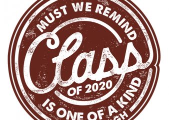 Class of 2020 graphic t-shirt design