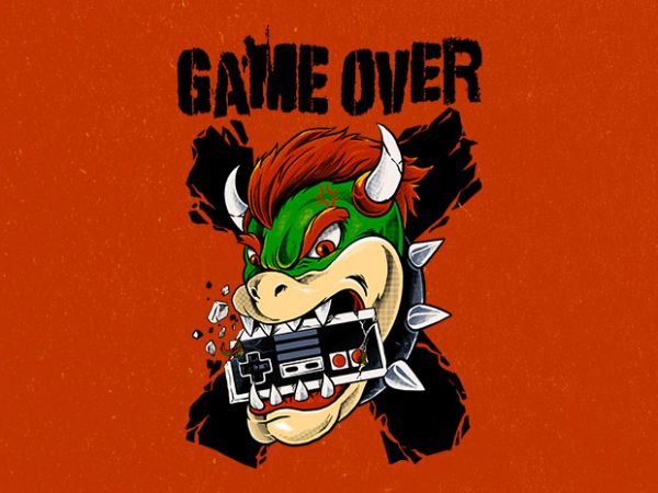 King koopa buy t shirt design for commercial use