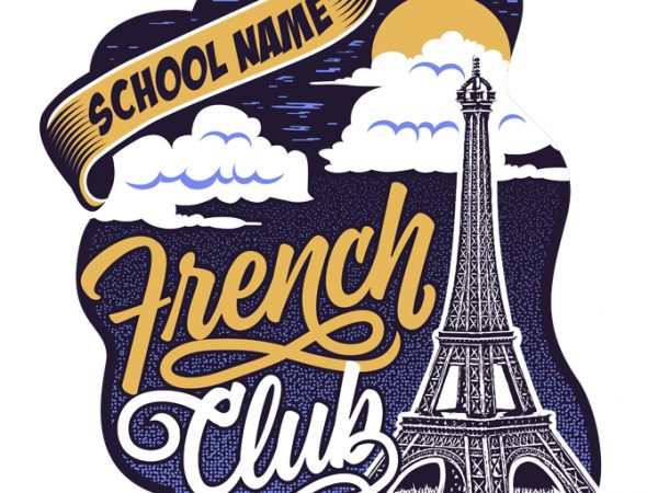 French club t-shirt design