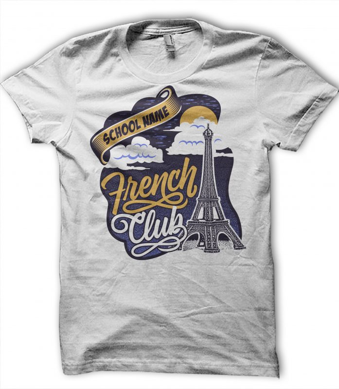 French club t-shirt design