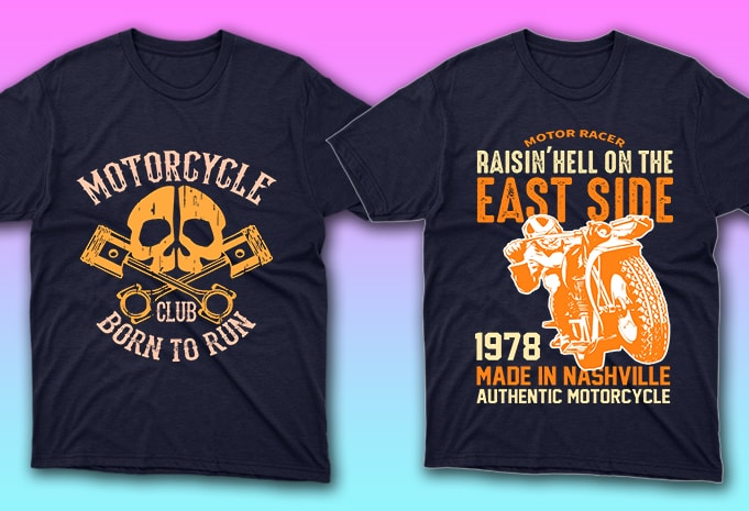 50 Motorcycle racing Tshirt bundle