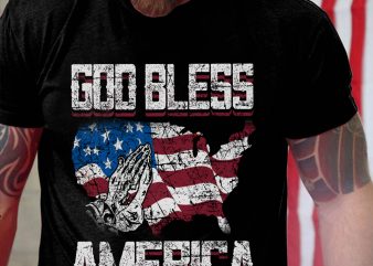 God Bless USA graphic t-shirt design