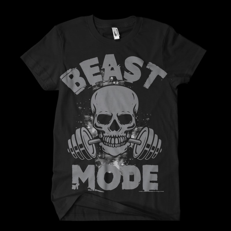 beast mode skull buy t shirt design artwork