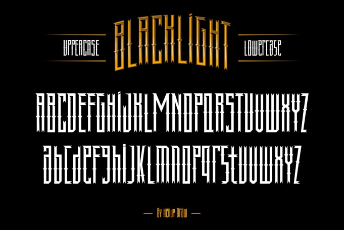 HD Black Light Font For Commercial Use graphic t-shirt design