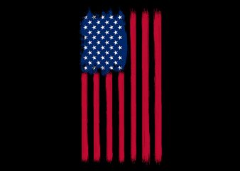 American USA Flag and Camo Serries buy t shirt design