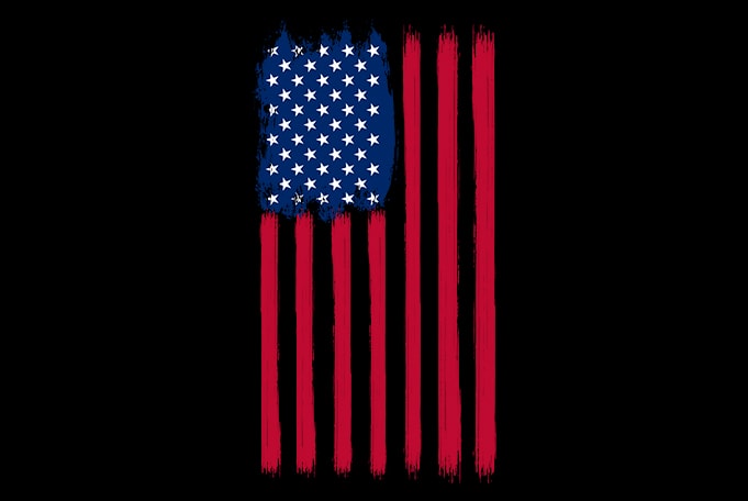 American USA Flag and Camo Serries buy t shirt design