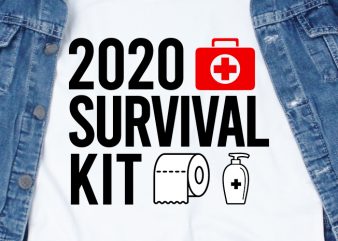 2020 survival kit – corona virus – funny t-shirt design – commercial use