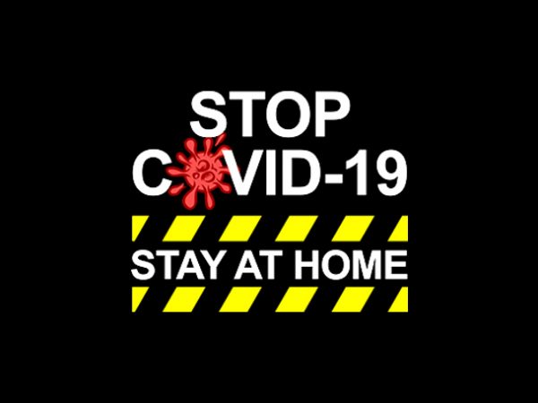 Stop coronavirus / covid-19, stay at home t shirt design for purchase