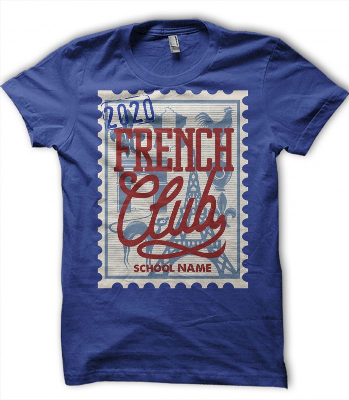 French Club (3) shirt design png