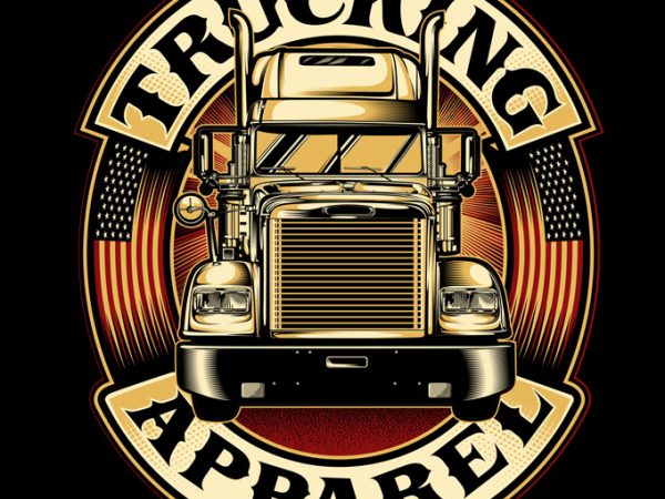Trucking apparel buy t shirt design for commercial use