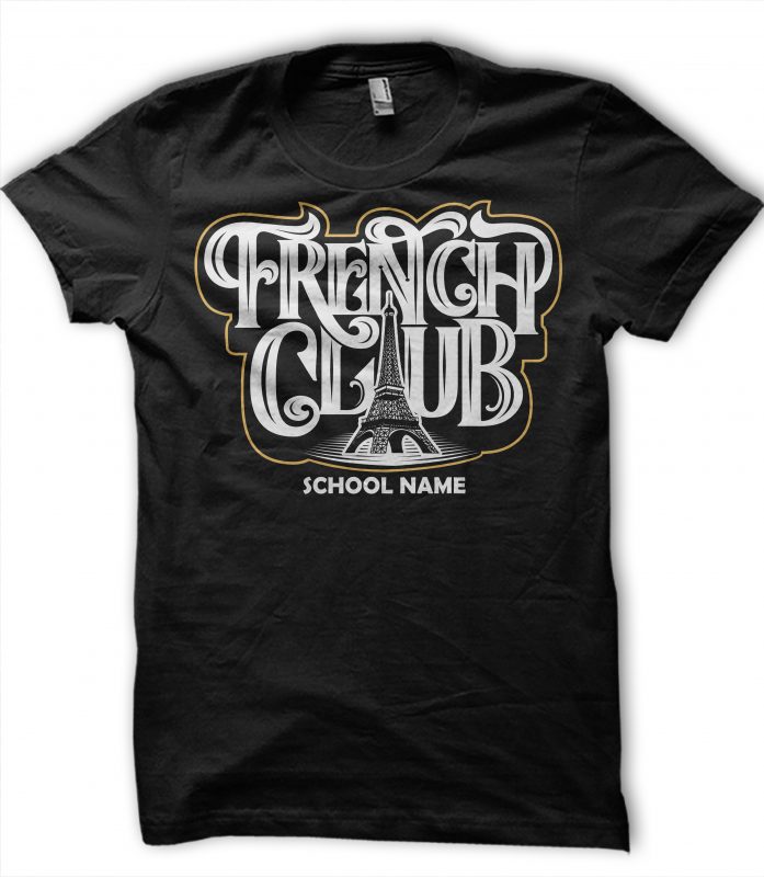 French Club (5) t-shirt design for commercial use