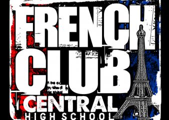 French Club (6) t-shirt design png