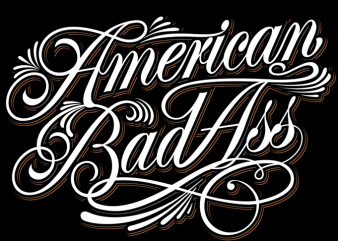 American BadAss buy t shirt design