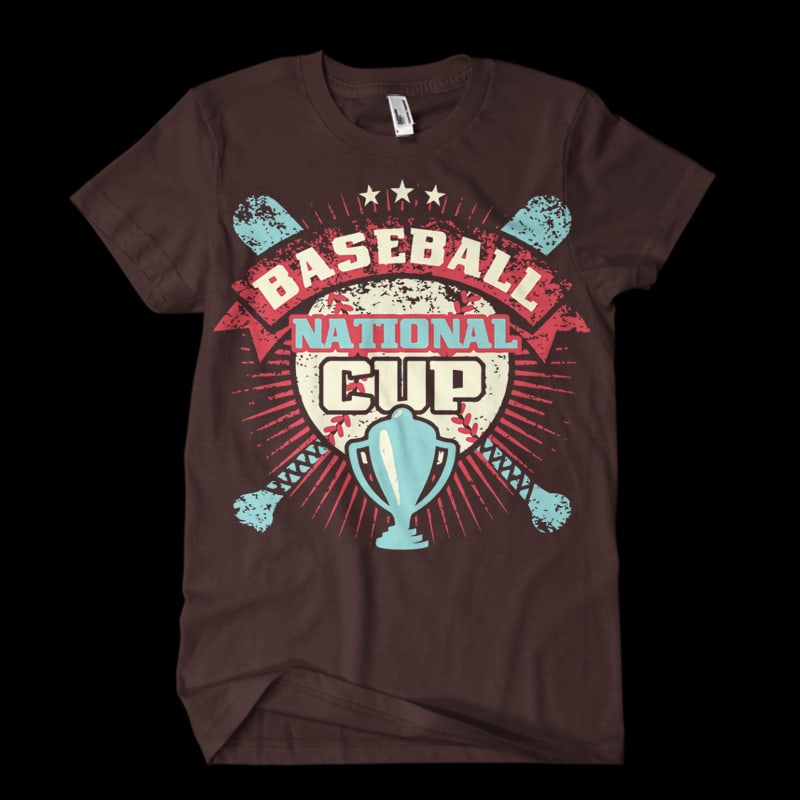 BASEBALL cup t shirt design to buy
