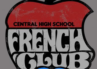 French Club (8) design for t shirt