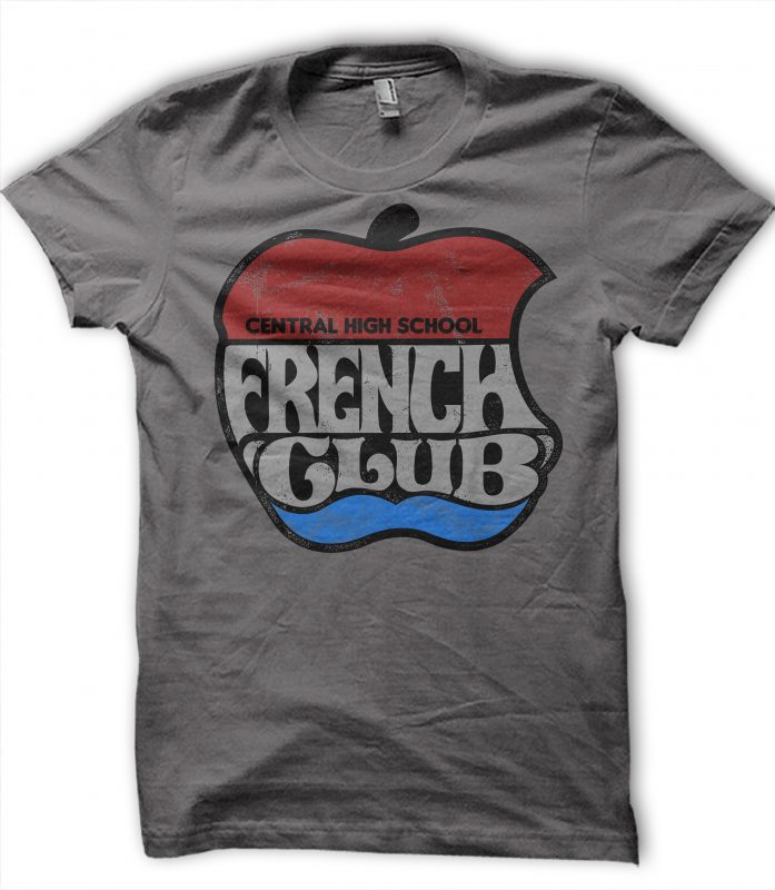 French Club (8) design for t shirt buy t shirt design