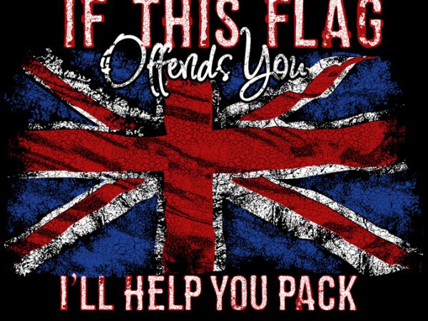 If this flag offends you t shirt design template