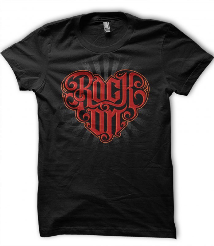 Rock On t shirt design for purchase