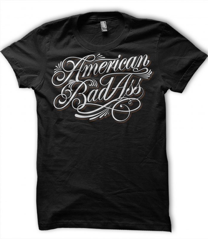 American BadAss buy t shirt design