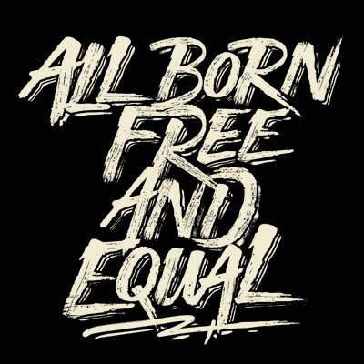All born free and equal buy t shirt design artwork