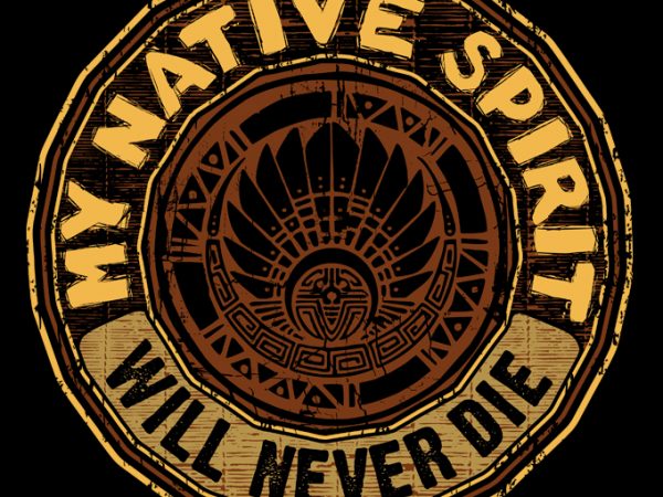 My native spirit t shirt design for download