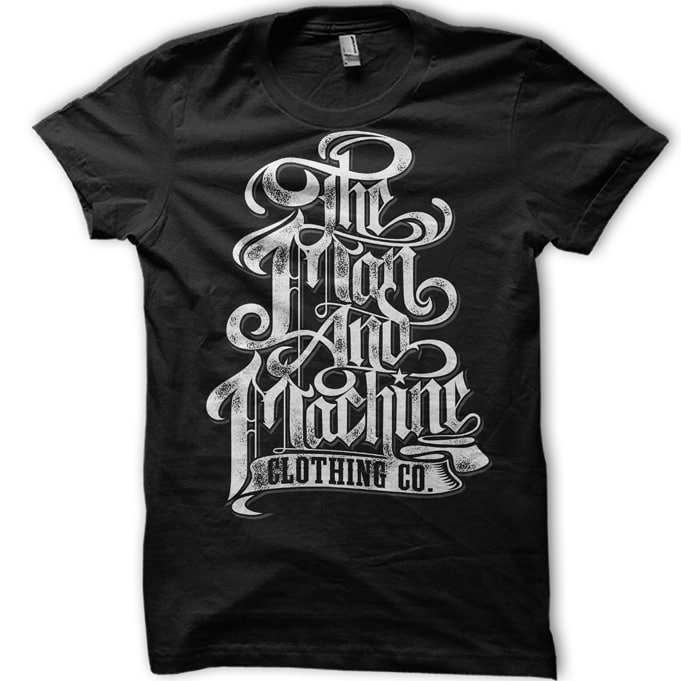 The Man And Machine graphic t-shirt design - Buy t-shirt designs