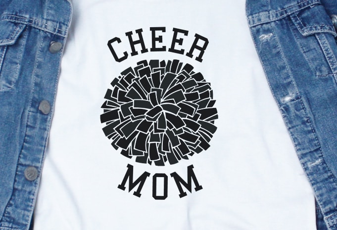 Cheer Mom SVG Bundle – Cheers – Funny Tshirt Design